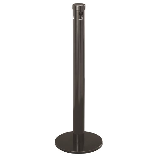 Glaro Deluxe Cigarette Disposal Unit, Floor Standing, Satin Black